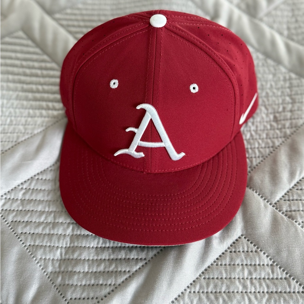 Arkansas Razorbacks Nike Red Cap with White 'A' Logo